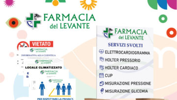 post pubblicitario - cartellonistica farmacia del levante